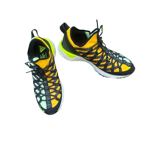 Nike ACG React Terra Gobe Men's Sneakers BV6344-701 Yellow Black Size 11 NEW - Picture 1 of 16